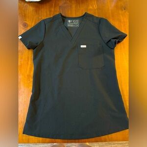 Figs scrub top size xxs in black